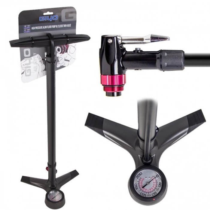 GIYO GF - 15SP floor pump - black - GIYO - Evelostore