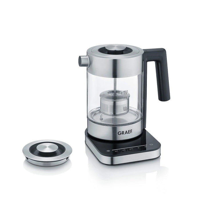 GRAEF WK350 Glass Kettle – Transparent / Silver - GRAEF - Evelostore