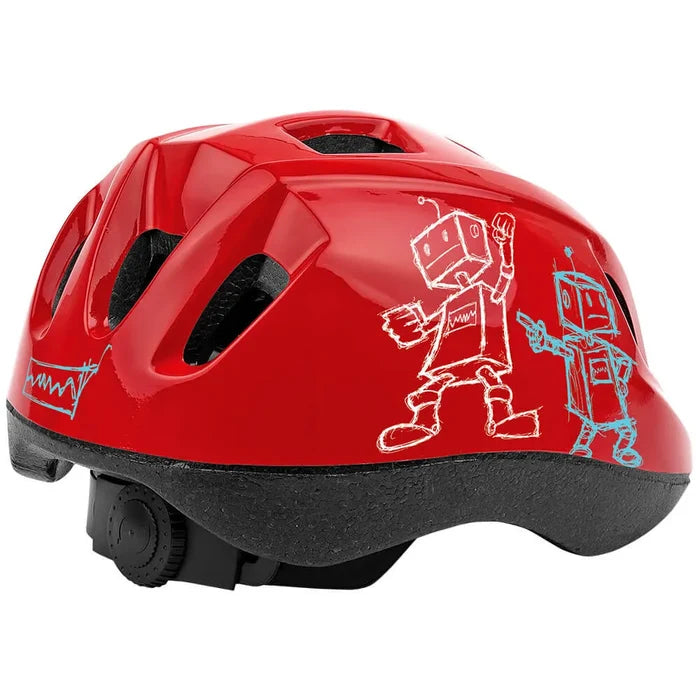 HEADGY ROBOT Bicycle helmet for kids - red