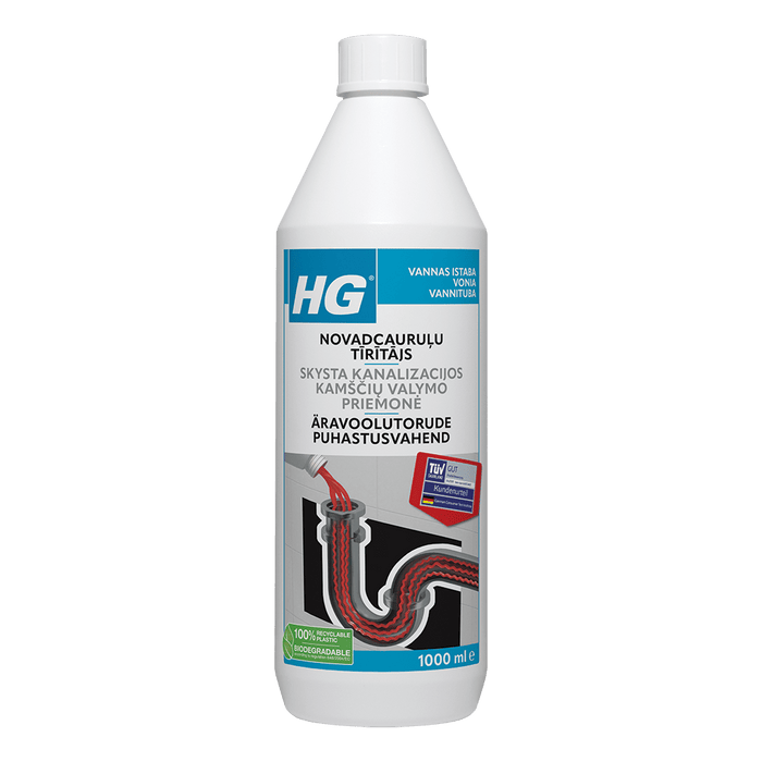 HG drain unblocker liquid - 1L - HG - Evelostore