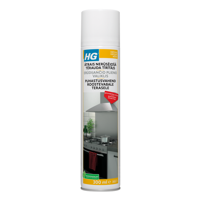 HG rapid stainless-steel cleaner - 300 ml