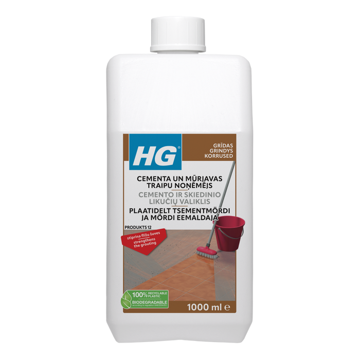 HG tile cement grout and mortar remover - 1L