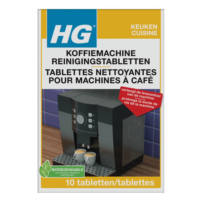 HG universal cleaning tablets for coffee machines - 10pcs.