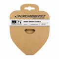 Jagwire Basics Basic Brake Cable in its original brown kraft paper packaging, featuring a white label with black text and icons.