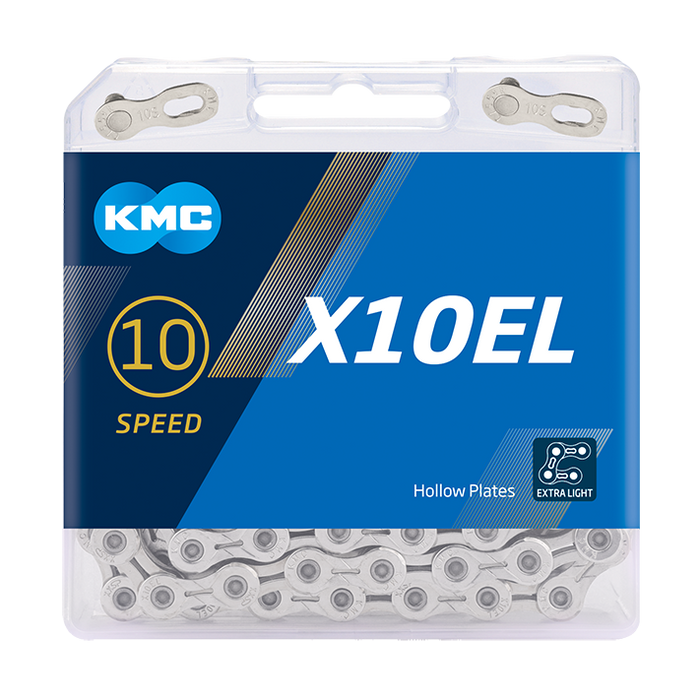 KMC X10EL Chain 10-speed - Silver with QuickLink