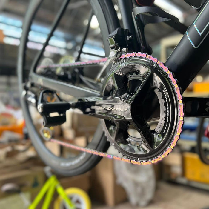 KMC X11 Chain - 11-speed - Aurora Blue with Quick Link