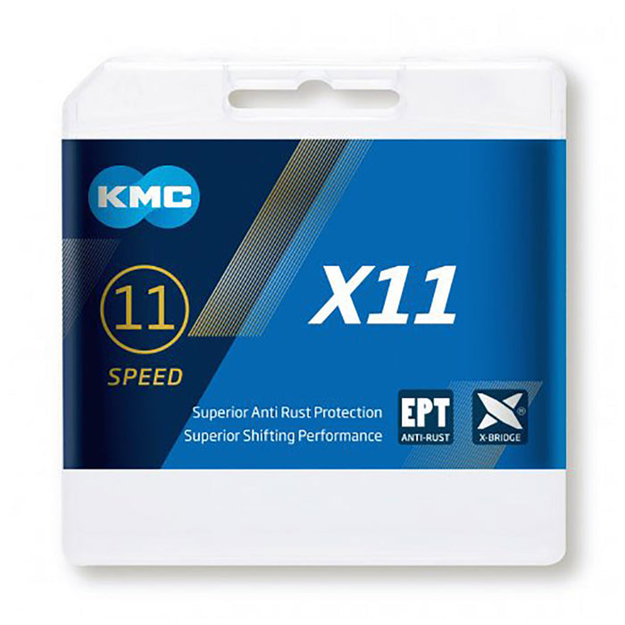 KMC X11 EPT 11-speed Chain - silver with QuickLink