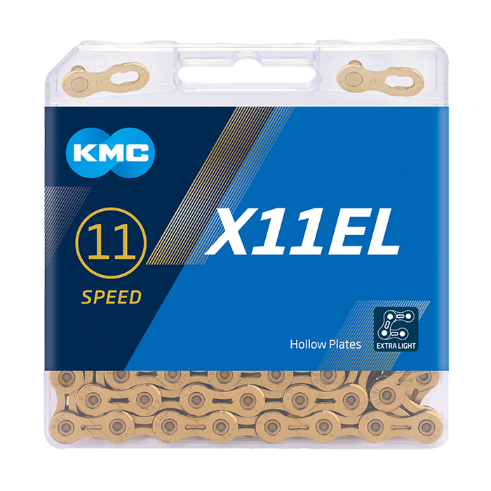 KMC X11EL Ti-N Chain 11-speed - Gold with QuickLink
