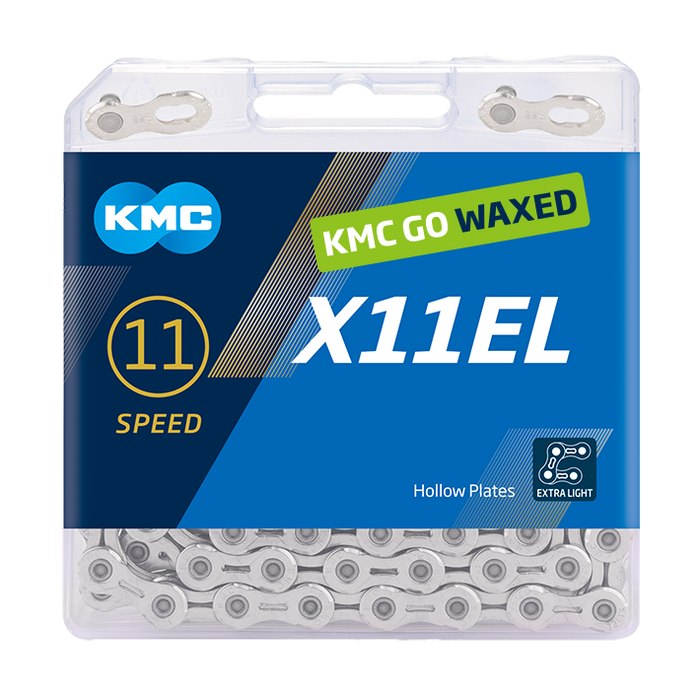 KMC X11EL WAXED Chain 11-speed - silver with Quick Link