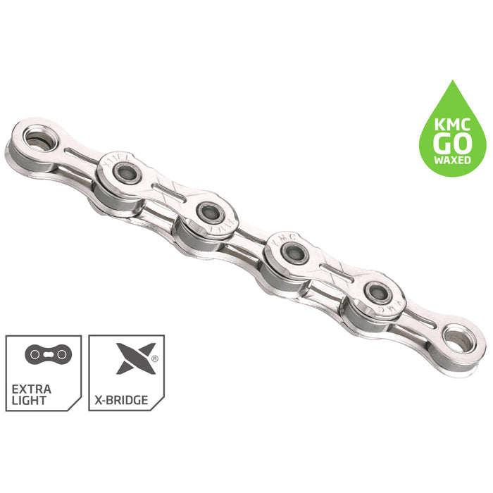 KMC X11EL WAXED Chain 11-speed - silver with Quick Link