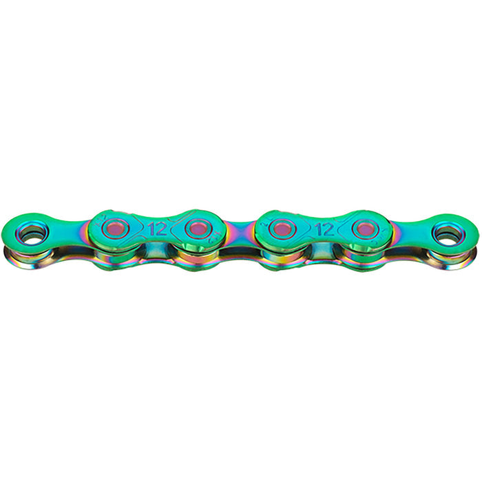 KMC X12 Chain - 12-speed - Aurora Green with Quick Link