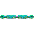 KMC X12 Chain - 12-speed - Aurora Green with Quick Link