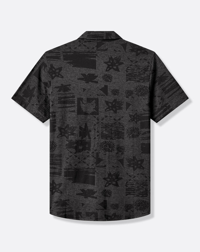 Knit Gravitation Button-Up
