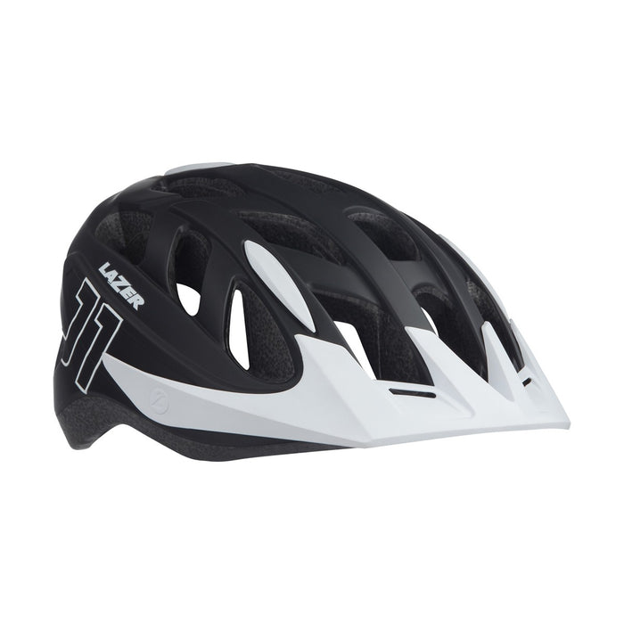 LAZER J1 Bicycle Helmet – Matte Black/White