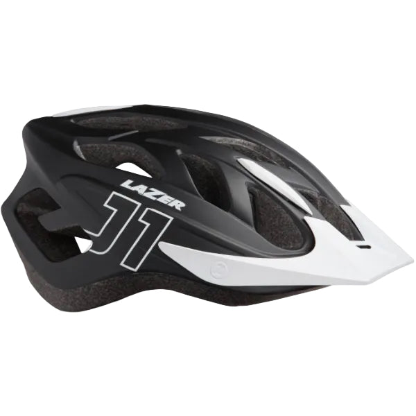 LAZER J1 Bicycle Helmet – Matte Black/White