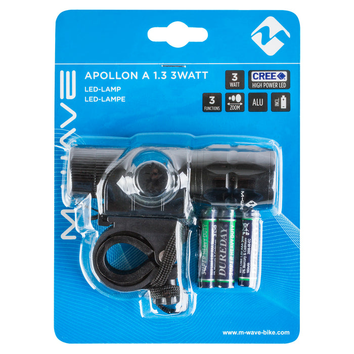 M-WAVE APOLLON A 1.3 3WATT Front light - black