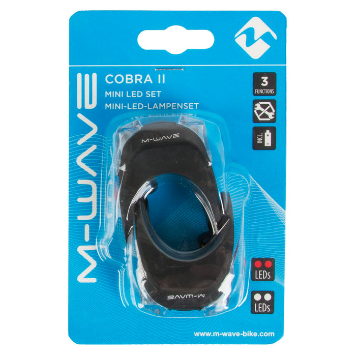 M-WAVE COBRA II Led lamp set - black