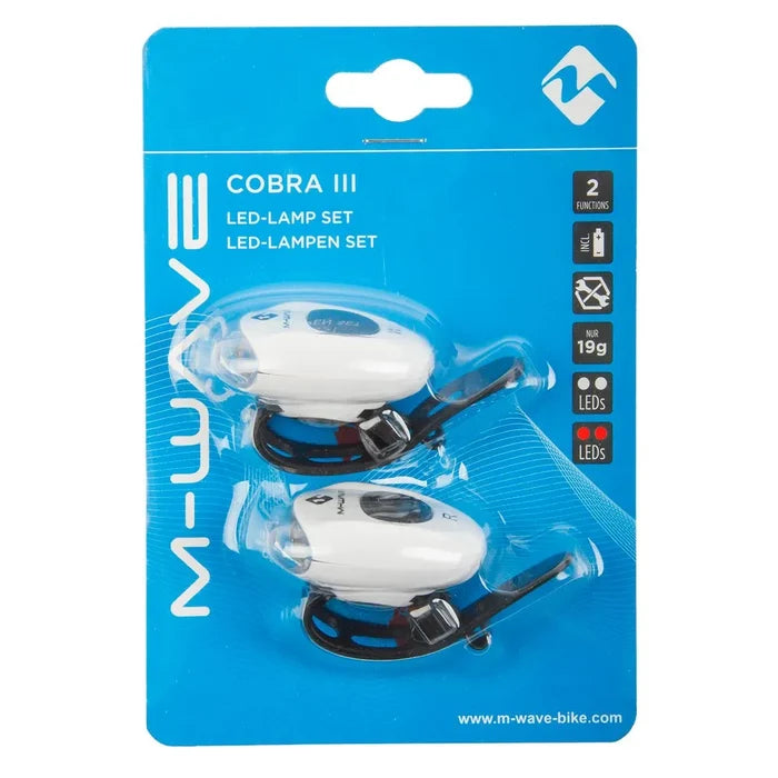 M-WAVE COBRA III Led lamp set - white