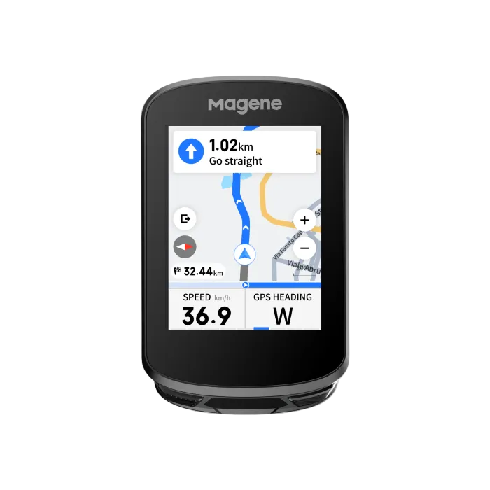 Gps device with map display on a white background