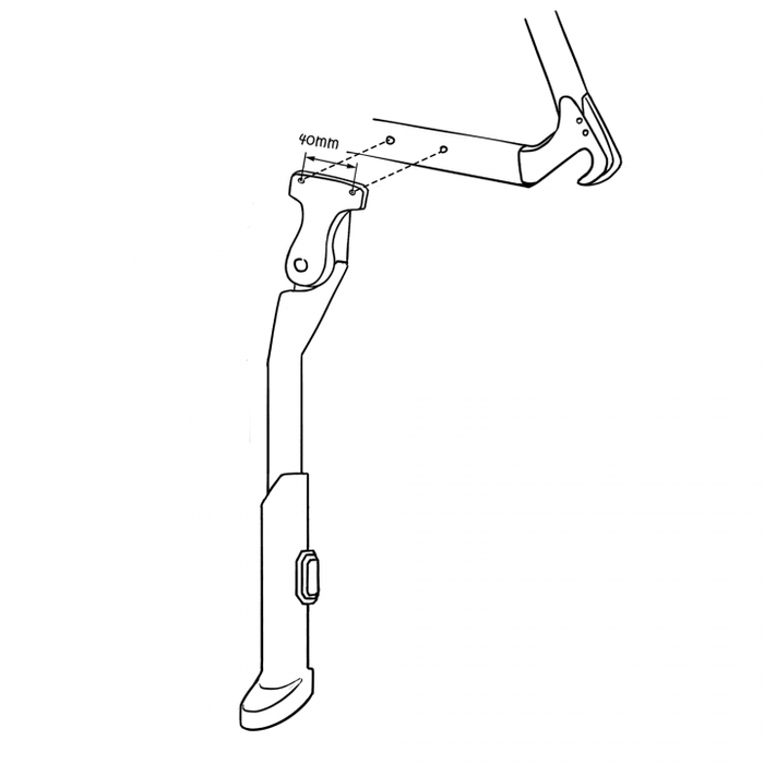 MASSLOAD CL - KA81 bicycle kickstand - MASSLOAD - Evelostore