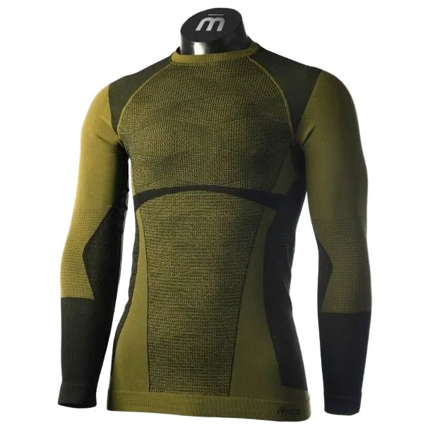 MICO SHIRT WARM CONTROL long sleeves round neck - forest green - MICO - Evelostore