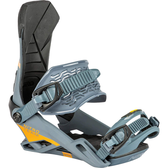 NITRO TEAM snowboard bindings - gun metal/orange - NITRO - Evelostore