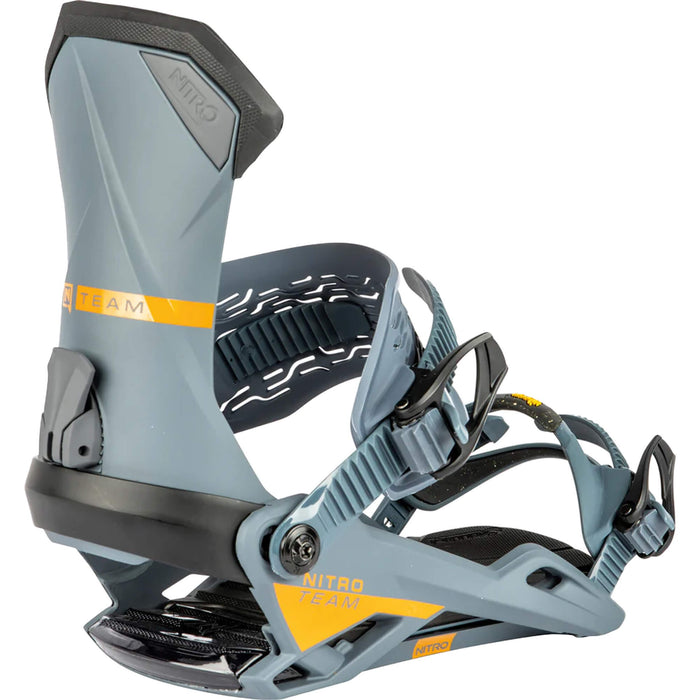 NITRO TEAM snowboard bindings - gun metal/orange - NITRO - Evelostore