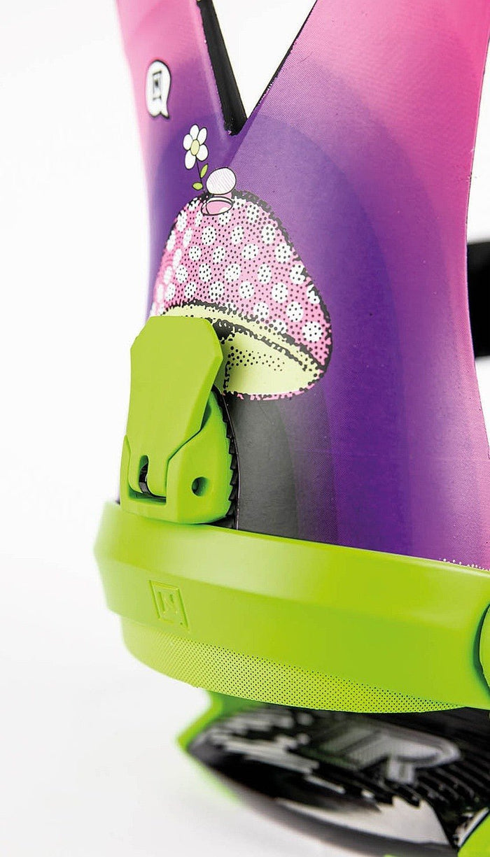NITRO ZERO HAPPY PLACE snowboard bindings - green/violet - NITRO - Evelostore
