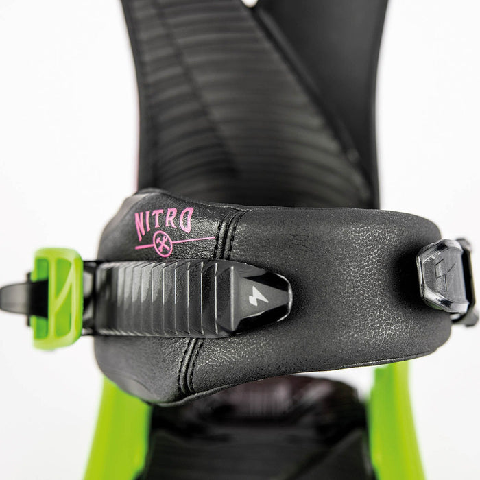 NITRO ZERO HAPPY PLACE snowboard bindings - green/violet - NITRO - Evelostore