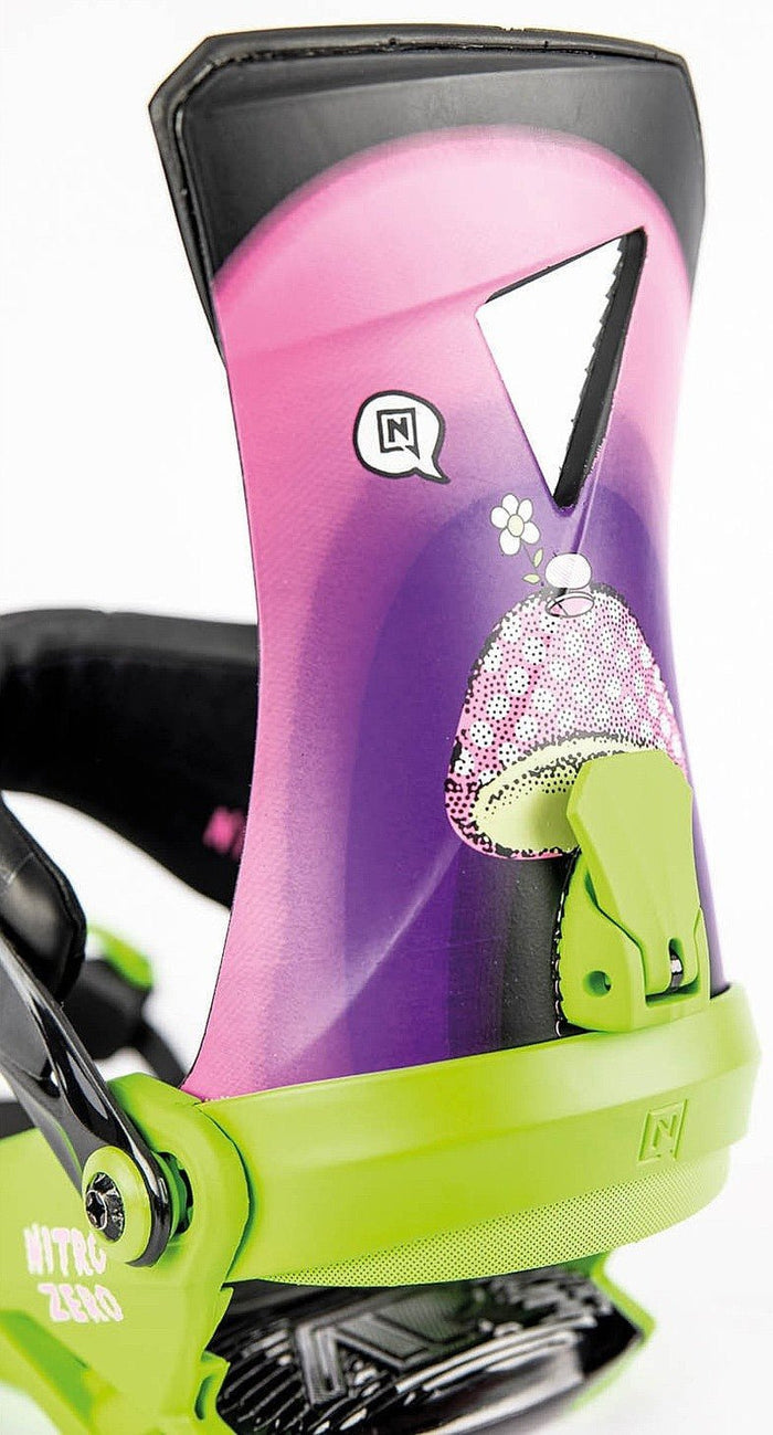 NITRO ZERO HAPPY PLACE snowboard bindings - green/violet - NITRO - Evelostore