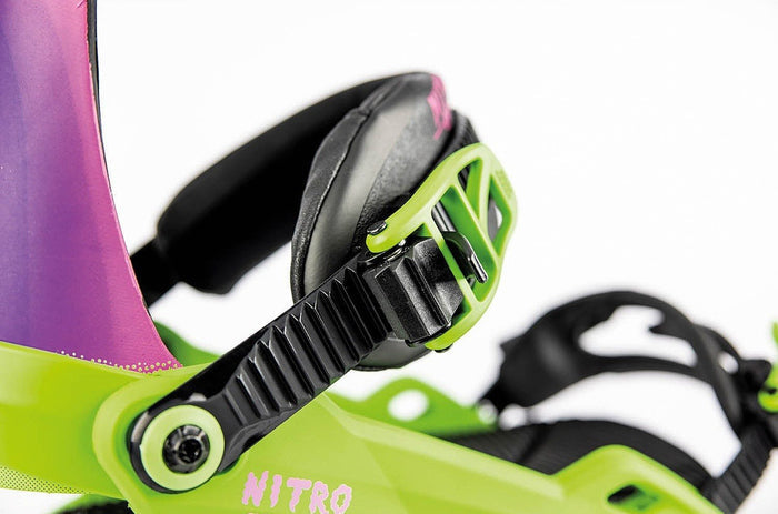 NITRO ZERO HAPPY PLACE snowboard bindings - green/violet - NITRO - Evelostore