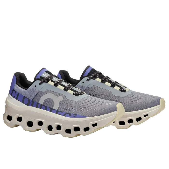 ON CLOUDMONSTER W Road running shoes - light blue/violet/white