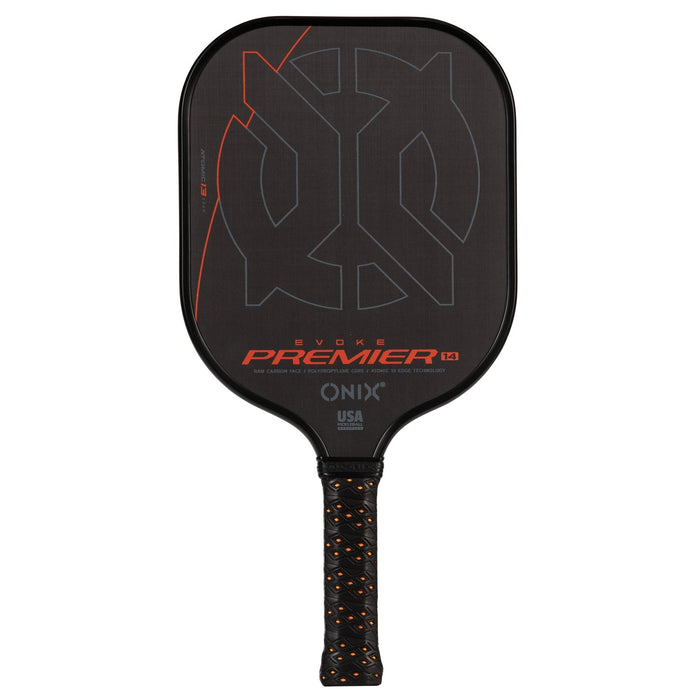 ONIX EVOKE PREMIER PRO RAW CARBON FIBER PICKLEBALL 14 paddle - black - ONIX - Evelostore