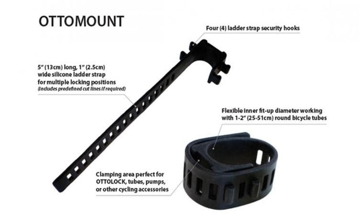 OTTOLOCK cinch lock mount - orange - OTTOLOCK - Evelostore