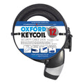 OXFORD Key Coil12 1.5m x 12mm Cable lock - black