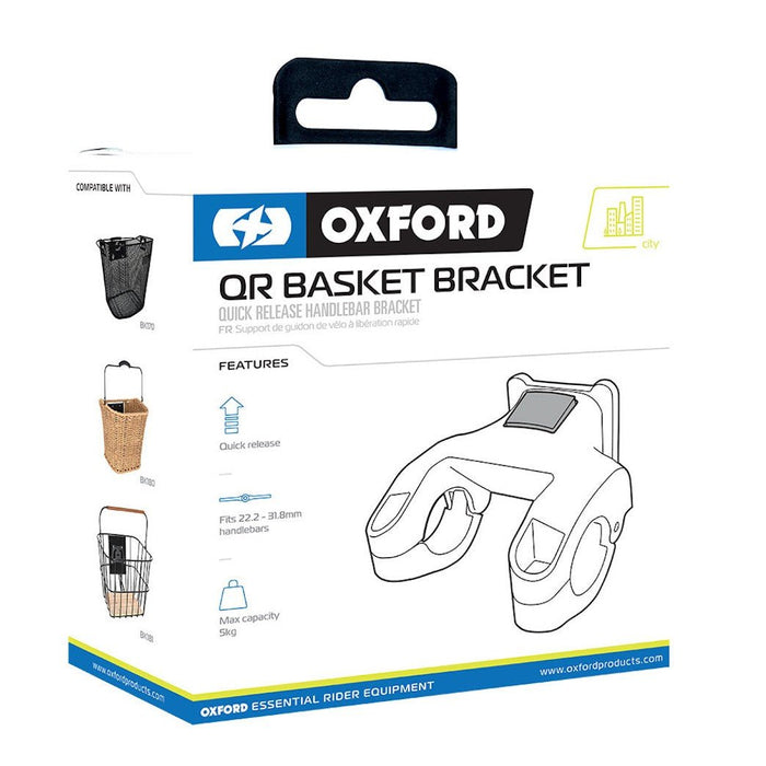 OXFORD QUICK RELEASE BK175 basket handlebar bracket - OXFORD - Evelostore