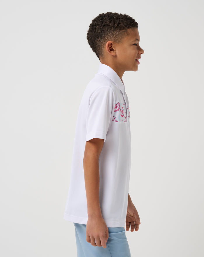 Performance Pique Flourish Youth Polo