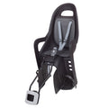 POLISPORT GROOVY Maxi FF 29" Child bike seat for Frame - black/dark grey - POLISPORT - Evelostore