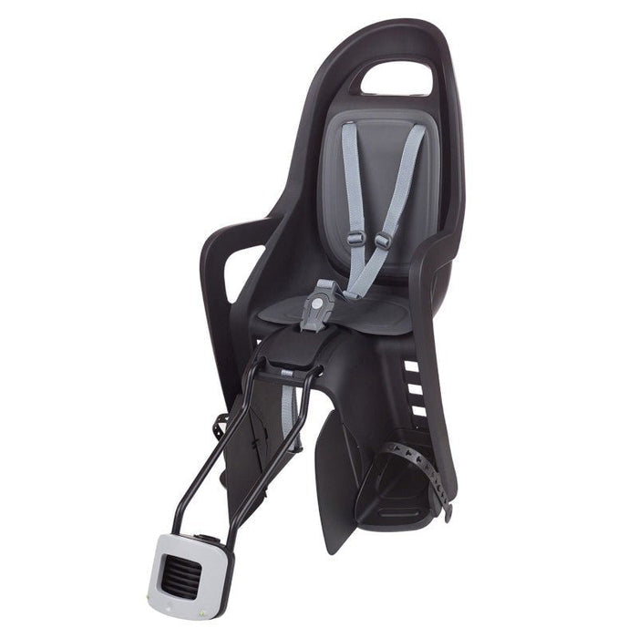 POLISPORT GROOVY Maxi FF 29" Child bike seat for Frame - black/dark grey - POLISPORT - Evelostore