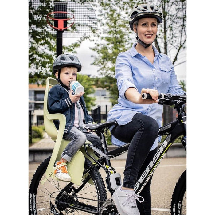 POLISPORT GROOVY Maxi FF 29" Child bike seat for Frame - Green - POLISPORT - Evelostore