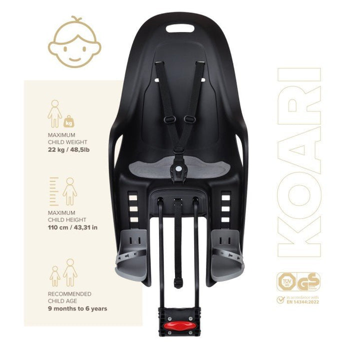 POLISPORT KOARI 29" child seat - yellow/grey - POLISPORT - Evelostore