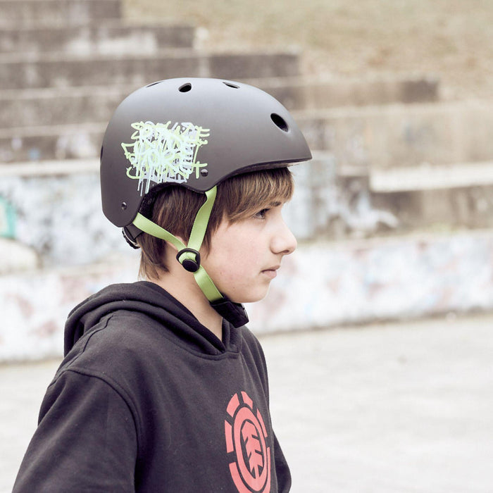 POLISPORT Urban Radical Graffiti helmet - black/green