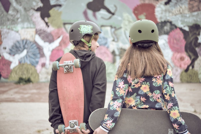 POLISPORT Urban Radical Graffiti helmet - black/green