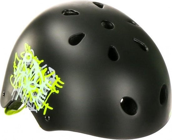 POLISPORT Urban Radical Graffiti helmet - black/green