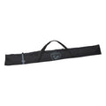 Black carrying bag for a long item on a white background