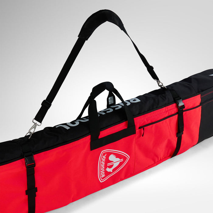 ROSSIGNOL HERO WHEELED Ski Bag 2–3 Pairs 210 cm - Red