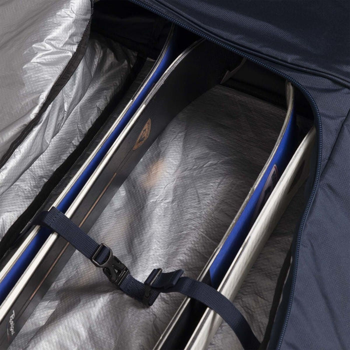 ROSSIGNOL STRATO EXTENDABLE WHEELY 2 pairs 170 - 210 cm ski bag - blue - ROSSIGNOL - Evelostore