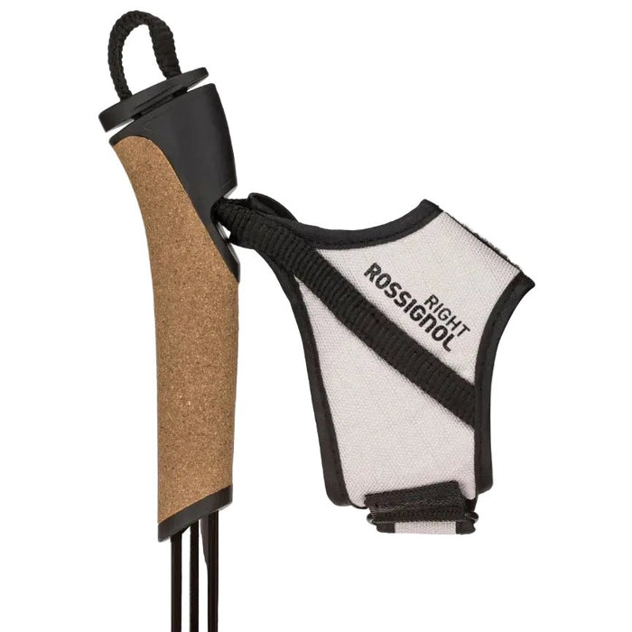 ROSSIGNOL UNISEX TOURING NORDIC POLES FT - 600 CORK cross country skiing poles - black/white - ROSSIGNOL - Evelostore