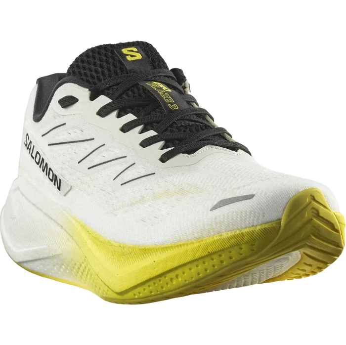 SALOMON AERO BLAZE 3 Running shoes - white/black/yellow