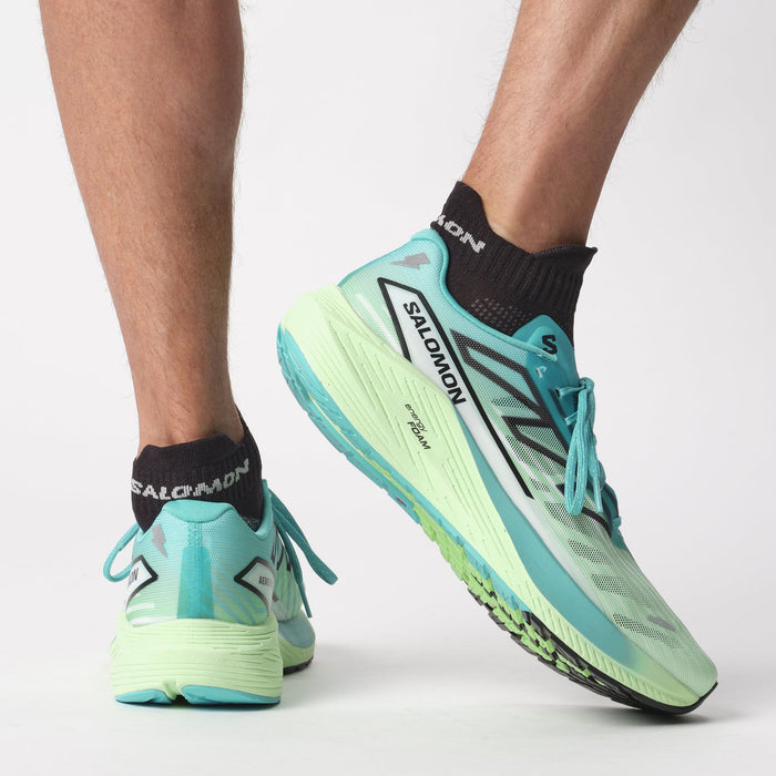 SALOMON AERO VOLT 2 trail running shoes - green/blue/white